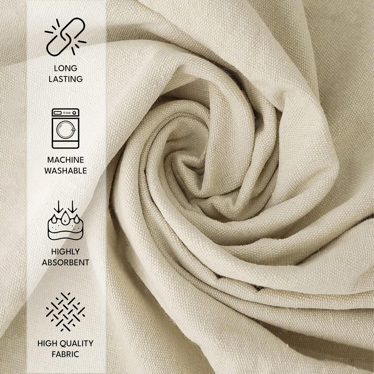 Canvas Drop Cloth for Painting (Size 12 x 15 Feet, Pack of 1) - Pure Cotton Painters Drop Cloth for Painting, Furniture & Floor Protection - All Purpose Thick Canvas tarp with Double Stitched Edges