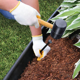 Master Mark Pro Landscape Edging Kit – 5 Inch x 40 Ft Heavy‑Duty Garden Border with YardPack (20 Spikes & 2 Connectors), Flexible Lawn Edging for Flower Beds, Gardens, Tree Rings and Landscaping