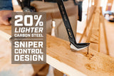 Spec Ops Tools Trim Bar, Pry Bar for Carpentry & Nail Pulling, High-Carbon Spring Steel, Beveled Edges, 9.5" Multi Pack