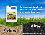 MulchWorx Black Mulch Color Concentrate- Quart - Treats 2,800 Sq. Ft. - Pure Midnight Black Mulch Dye Spray