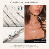 ASHINE Necklaces for Women Dainty 925 Sterling Silver Box Chain 1mm