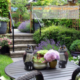 Hedoc 2 Pack Fake Owl Decoys to Scare Birds Away(15 inch), Rotating Head Sculptures, Nature Enemy Scarecrow Plastic Statues, Pest Repellent,Pigeon Deterrent Outdoor Yard, Garden Protectors