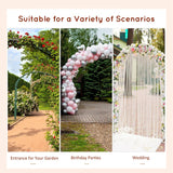 Outsunny 90in Wood Garden Arbor Arch with Trellis Wall Decor for Party