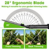 Hedge Shears,30" Hedge Clippers with Sharp Blades Lightweight Garden Scissors for Trimming Bushes Shrubs Manual Plant Shears Gardening Tools with Comfortable Handle for Gardening Landscape Care