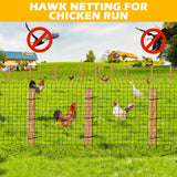 BSTPCOO 2.4" Mesh Nylon Bird Netting 50'x50', Poultry Netting, Chicken Net
