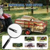 GarveeLife ATV UTV Tow Behind Dump Trailer 1600 lbs 22 Cubic, Red
