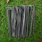 MySit 6" Garden Staples Landscape Stakes Ground Pins 100 Pack
