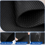Gsbomzap Doubled-Sided Non Slip Under Washing Machine Mat, 63" x 30.7" Anti-Vibration Mat for Washer Dryer, Waterproof Mat for Fridge Refrigerator Floor Protection, Noise Reducing