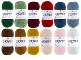 QKHEE Yarn for Crocheting and Knitting 12 * 1.76 Oz (50G) /195yd,Fine/Fingering Weight (1),Cotton 60% Acrylic40%,Soft Yarn kit for Making Granny Squares and amigurumi (Christmas Color)