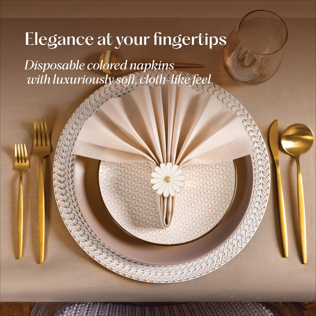 50-Pack Disposable Linen-Feel Red Napkins, 12" x 17" Cloth-Like Paper Dinner Napkins For Christmas, Wedding, Holiday, Bathroom, Party Or Event