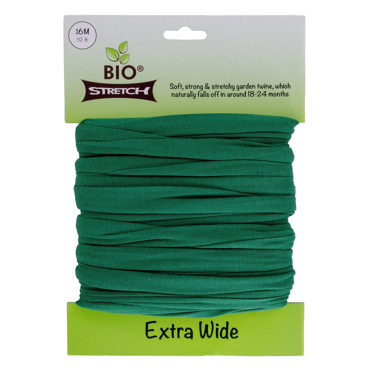 Bio-Stretch Soft Tree Ties & Garden Tape for Young Trees, 16M Green