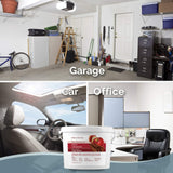 SMELLS BEGONE 1-Gallon Odor Absorber Gel - Air Freshener & Odor Eliminator for Homes, Garages & Commercial Buildings - Industrial Size - Apple Cinnamon Scent