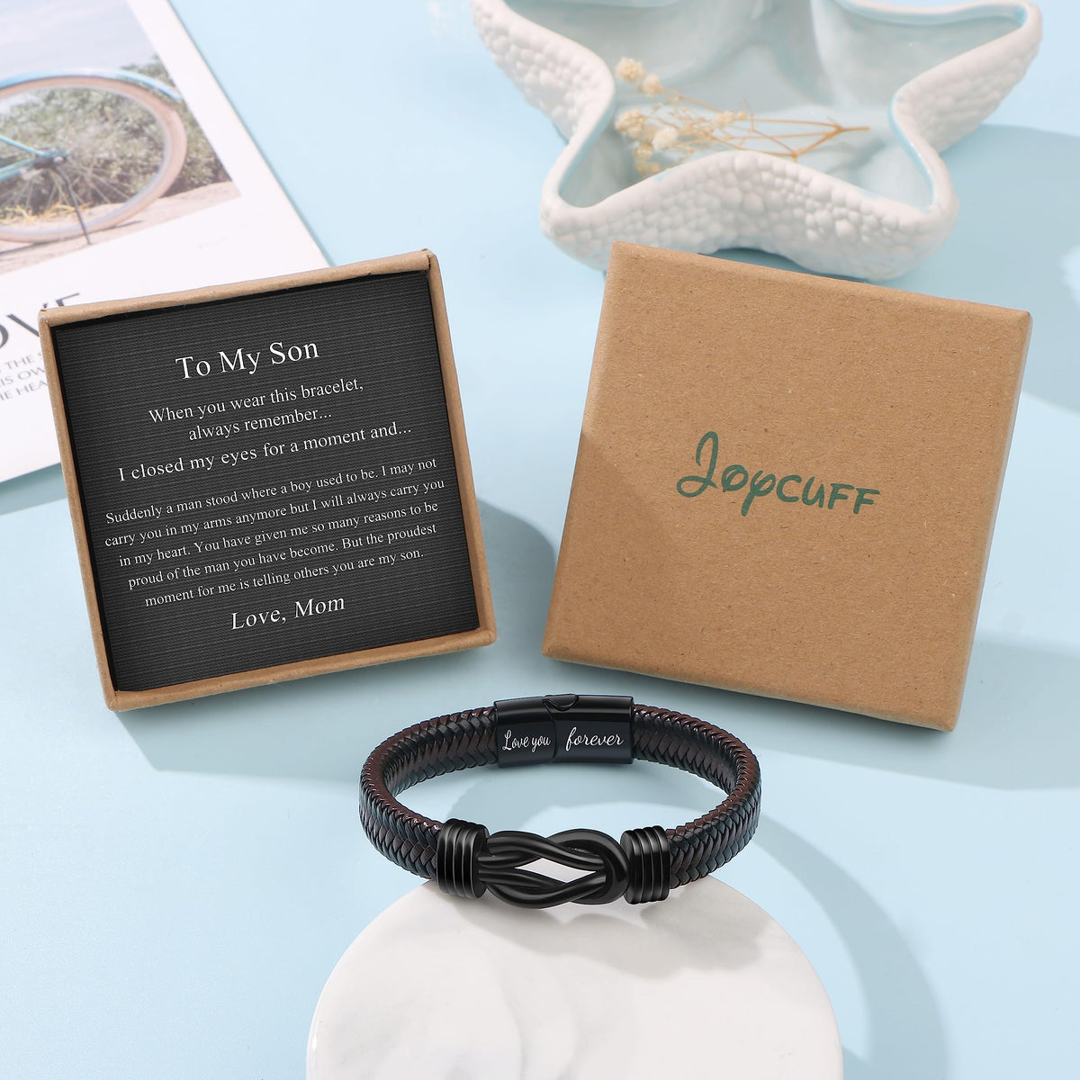 To My Son Bracelet Gifts from Mom, Christmas Birthday Gifts Ideas for Son