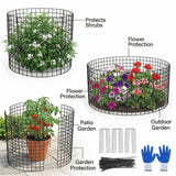 3Pack Plant Protector from Animals, 9pcs Wire Plant Protectors Metal Mesh Plant Cages, 11.8 x 15.7 Inch Outdoor Plant Guards for Rabbits Chicken Squirrels and Garden Protection