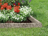 Suncast Interlocking Border Edging - Stone -Like Poly Construction for Garden, Lawn, and Landscape Edging - Water Resistant Border for Containing Trees, Flower Beds and Walkways - Light Taupe, 20