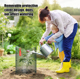 10 Pack Wire Plant Protector with Cover, 16"x12"