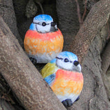 Outdoor Bird Statue for Garden Decoration 2 Small Birds Figurine for Home