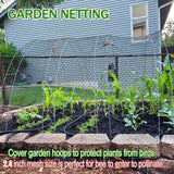 CITOOTY Bird Netting for Chicken Coop Run, 25x50 Ft Heavy Duty Poultry Netting with 2.4" Mesh, UV Resistant Black Net Garden Netting for Fruit Trees, Vegetable Plants, and Yard Protection