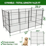 6 Panels Chicken Wire Plant Protectors, 14.26ft(L) x 24in(H) Plant Protectors from Animals, Raised Garden Bed Fencing, Garden Protection Bunny Barricades from Chicken Squirrels for Vegetables