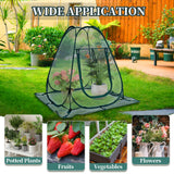 Homiton Pop up Garden Netting Cover Plant Guard Cover with 8 Stakes Bird Plant Tent Protector for Vegetables Fruits Flowers (1, 36 * 36 * 39 inch)