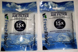 Fresh Flow W10311524 Air Filter Cartridge for Whirlpool Refrigerator's 2-Pack