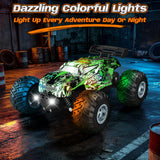 Remote Control Car All-Terrain 1:18 Rc Car with LED Lights 2 Batteries