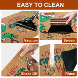 2 Pack Holiday Doormat Set, Halloween Mat & Christmas Mat, 31.5”x20” Non Slip Front Door Rugs, Seasonal Entryway Mats for Indoor Porch, Welcome & Merry Christmas Decor