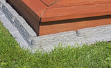 Emsco Group 2032HD Bedrocks Trim-Free Gray, 20 Feet – Natural Stacked Slate Design Garden Lawn Edging
