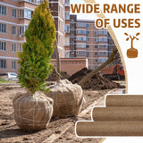 Riakrum 3 Pcs 48 Inch X 90 ft in Total Erosion Control Blanket Burlaps Netting Mesh Burlap Erosion Control Liner Blanket Burlap Loose Weave Planter Liner Roll for Raised Bed Soil Saver