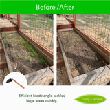 Effortless Weeding: Sharp Sickle Cuts Roots, Saves Time - with Thick Leather Sheath & Sharpening Stone