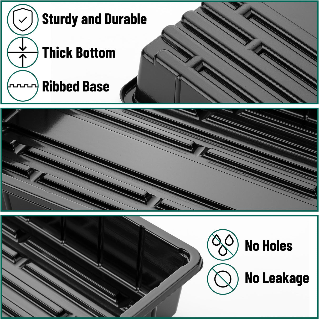 Mr. Pen- Seed Starter Trays, 5 Pack, 17"x10"x2.4"