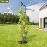 Trellume Garden Obelisk Trellis for Climbing Plants Outdoor - 69"(H), Rustproof Trellis with Adjustable Rings, Metal Plant Support for Potted Vines, Garden Trellis Use for Outdoor or Indoor(2 Pack)