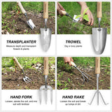 WORKPRO 8-Piece Pink Garden Tool Set - Pink