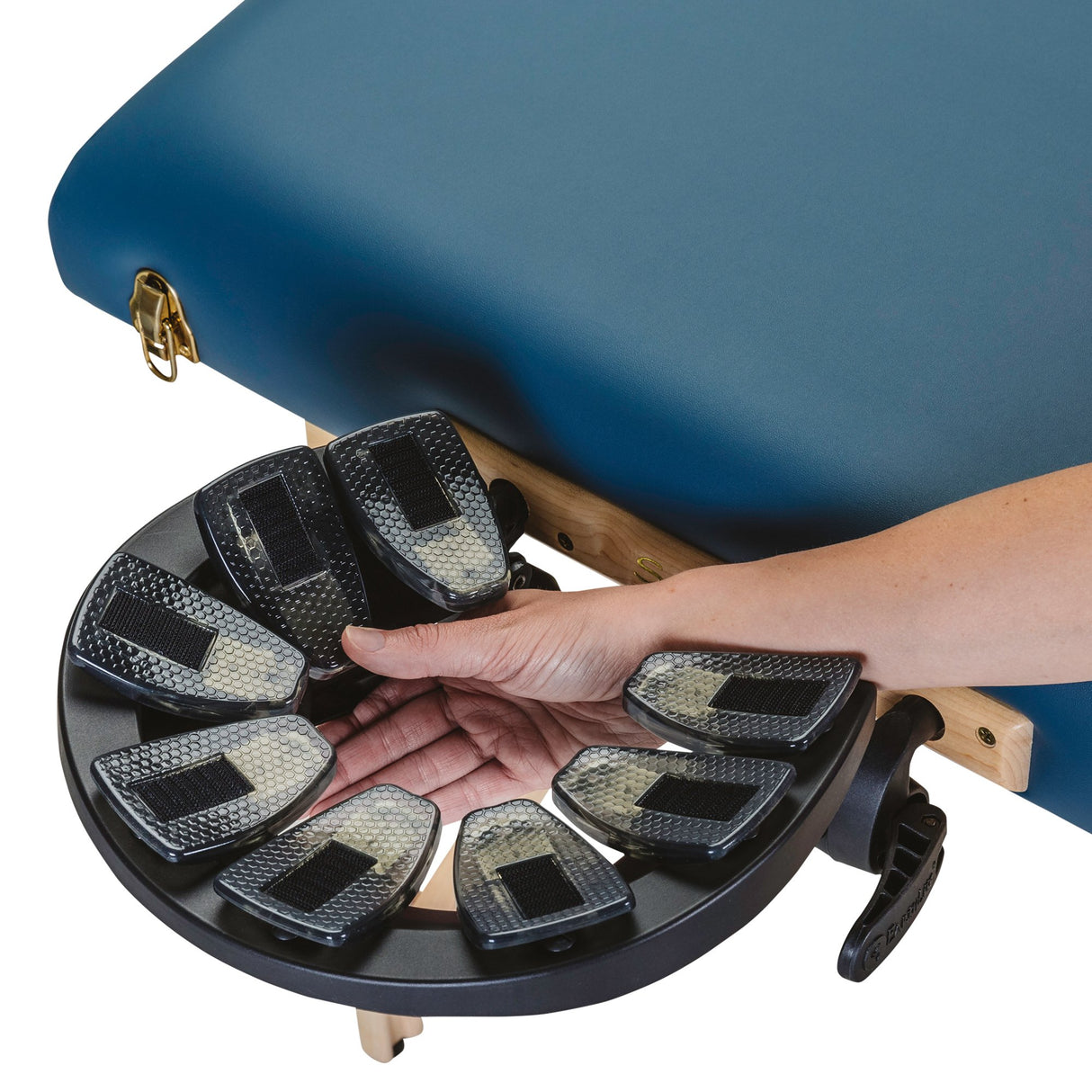 EARTHLITE Massage Table Face Cradle CARESS - Self-Adjusting, Innovative Headrest with Luxurious Strata Face Pillow, Black
