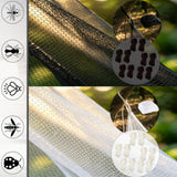 10'x10'x8.2' Outdoor Camping&Patio Mosquito Netting,Large Mosquito Netting with Hanging Ropes for Patio Camping Home Outdoor Travel (White)