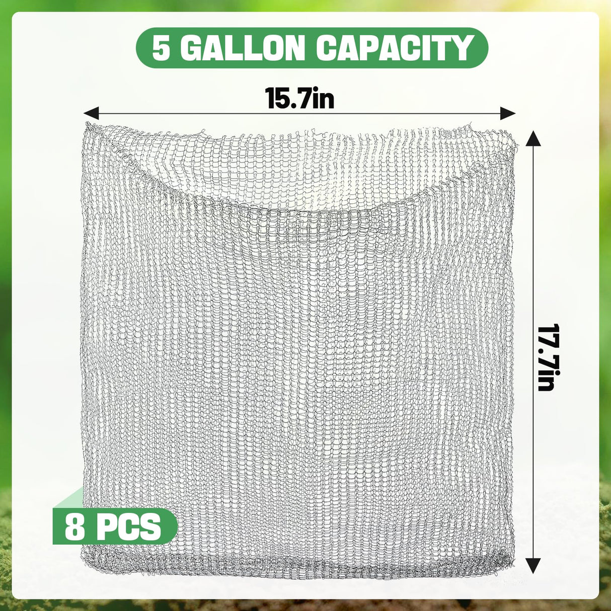 Aulock 5 Gallon Plant Root Protector for Gopher Voles Moles, 6 Pack Stainless Steel Guard Baskets Cages