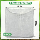 Aulock 5 Gallon Plant Root Protector for Gopher Voles Moles, 6 Pack Stainless Steel Guard Baskets Cages