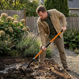 Dikuyeel Shovel for Digging Heavy Duty Metal Shovel with Fiberglass Handle, 56 Inches