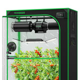 VIVOSUN Smart Pro Grow Tent Kit 2x4 Complete Grow System WiFi-Integrated Automatic Control with GrowHub E42A+, 2-in-1 Tunable Spectrum LED Grow Light, 360° Ventilation & Circulation Control System