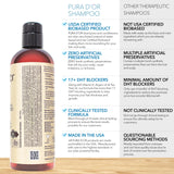 PURA D'OR Professional Grade Clinically Formulated Biotin Shampoo & Conditioner For Hair Thinning - 2X Concentrated Proprietary Herbal Blend Thickening Products For Women & Men, Sulfate Free, 16oz x2