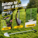 KYEEN-TOOLS Serrated Edger Lawn Tool - Half Moon Shovel with Softer T-Handle, Lawn Edger for Yard, Garden, Landscaping, Sidewalk, Cable Burial - Ergonomic Design, Rust-Proof, 38 in