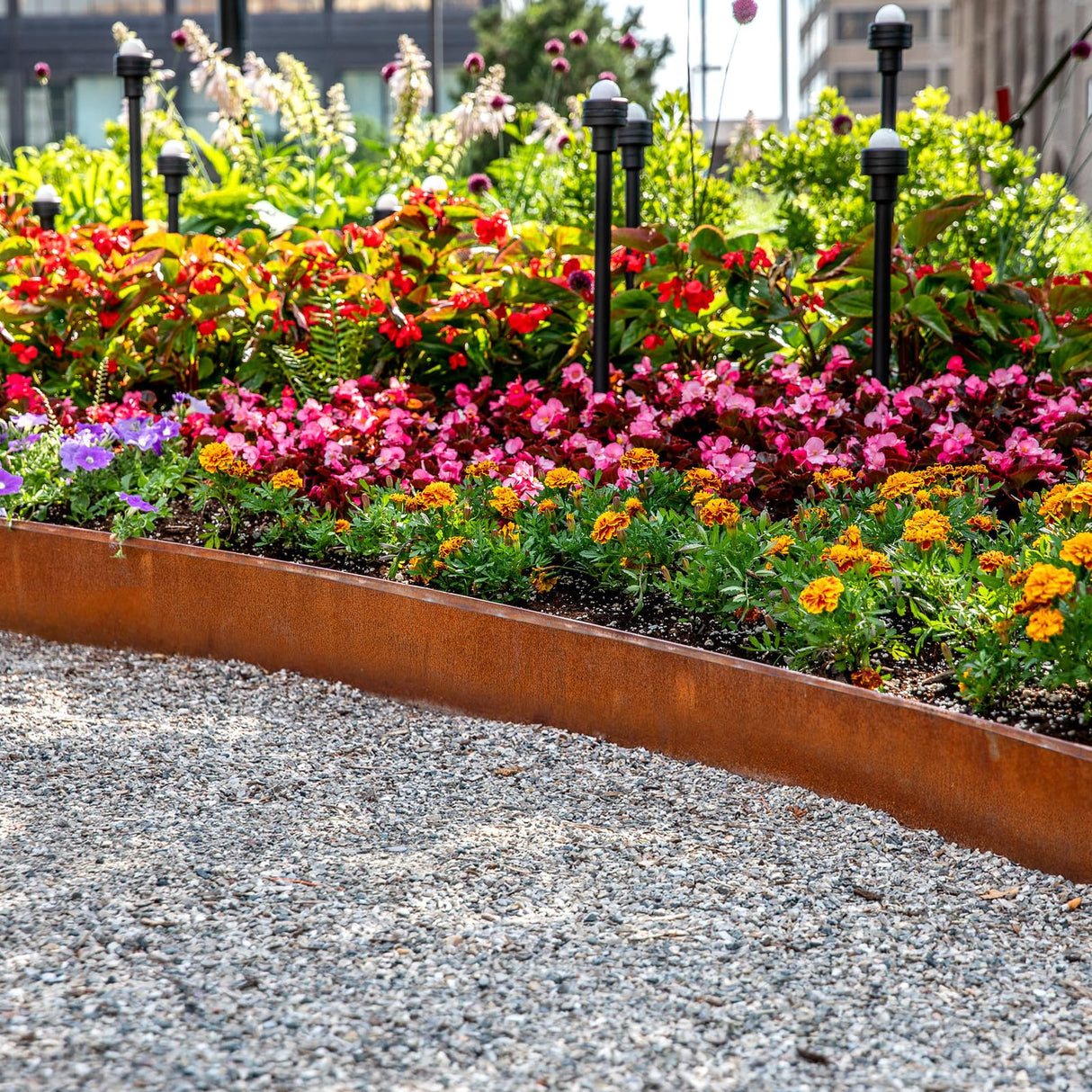 Meyoppm 32.8ft Cor-Ten Steel Landscape Edging, 5.5" H Garden Edging Border