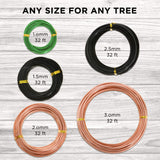 Leaves & Soul Bonsai Wire Kit with Cutter, Bonsai Training Wire Set 160ft