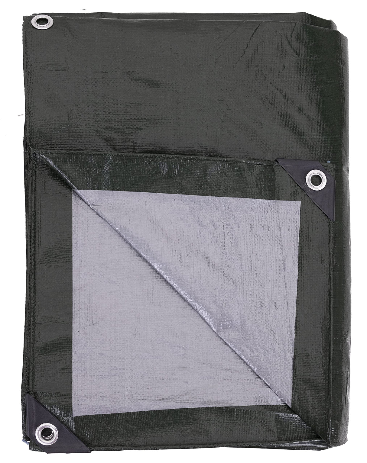 Kotap 12 x 14 Ft. Heavy-Duty Protection/Coverage Tarp, 8-mil, Reversible, Multi-Use, Waterproof, Green-Silver, (TGS-1214)