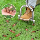 Manual Core Aerator, 2 Hollow Slot + 2 Spike Tines, Semi-Assembled, Orange