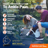 Modvel Foot & Ankle Brace Socks for Sprained Ankle Compression Sleeve - Plantar Fasciitis Relief Brace, Foot Support for pain Women & Men - Tendonitis & Arthritis Feet Sleeve, Stabilizing Ankles Wrap