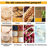 BelleLife Vorratsgläser mit Deckel Vakuumierbare Vorratsdose kaffeedose 850ml 550ml Küche luftdicht Aufbewahrungsgläser, Gewürz-Spülmaschinenfest, aus Verstärktem Borosilikatglas