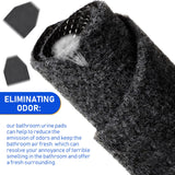 Nuanchu 20 Pack Urinal Mats for Men, Non-Slip Urinal Floor Mats for Commercial Use, Highly Absorbent, Bathroom Floor Pads for Men's Restroom (Black)