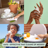 The Honest Company Clean Conscious Multi-Use Wipes | Hypoallergenic + Unscented for Sensitive Skin | Over 99% Water, Compostable, Plant Based, Baby Wipes | Rose Blossom, 288 Count