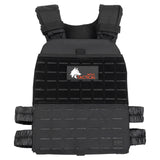 WOLF TACTICAL Adjustable Weighted Vest – WODs, Strength and Endurance Training, Fitness Workouts, Running (Black)